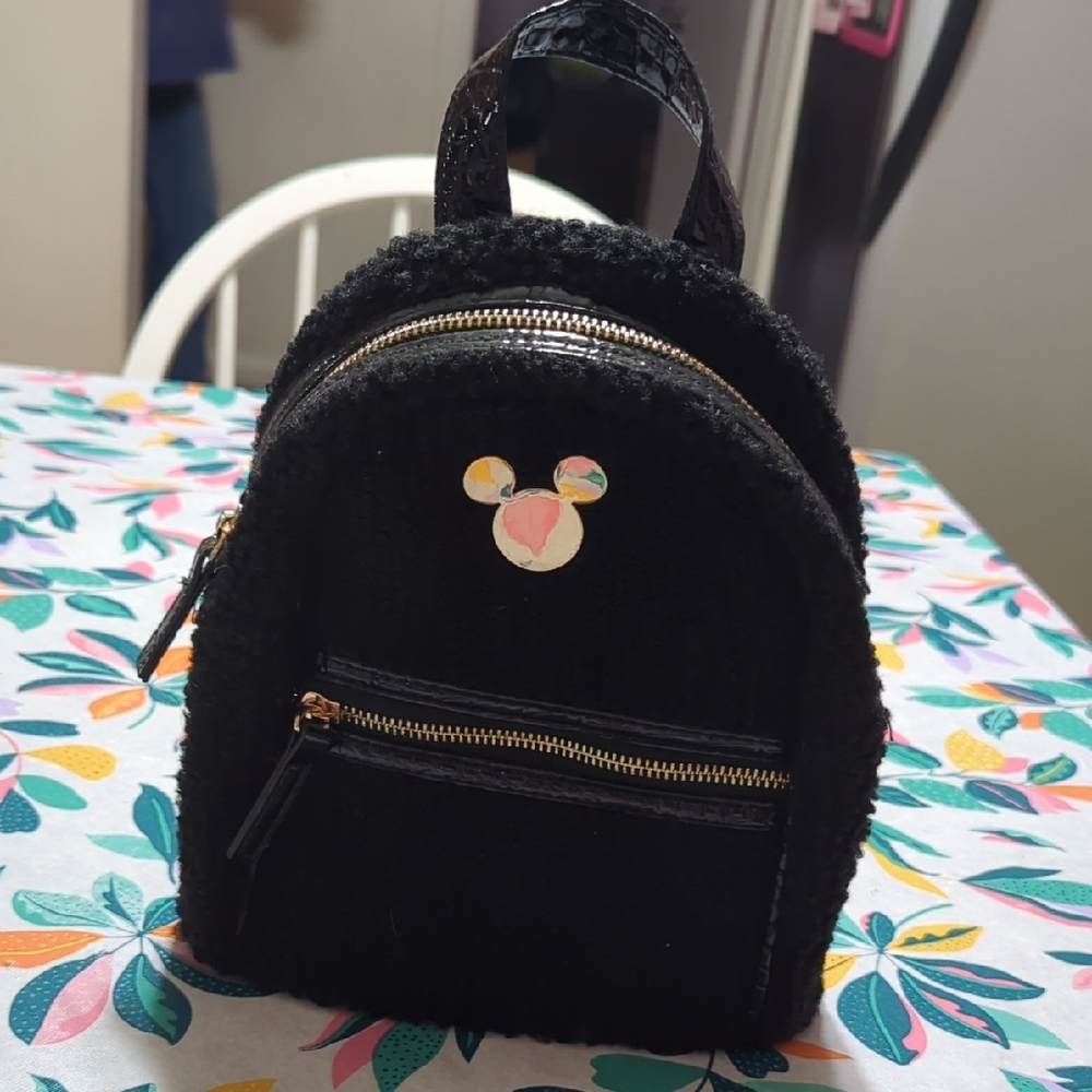 Bioworld Black Mini Backpack with Mickey Design